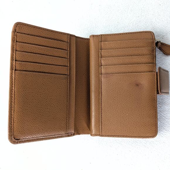 Pre-owned Valentino by Mario Valentino Kelly Palmellato Snap Wallet - Picture 4 of 5